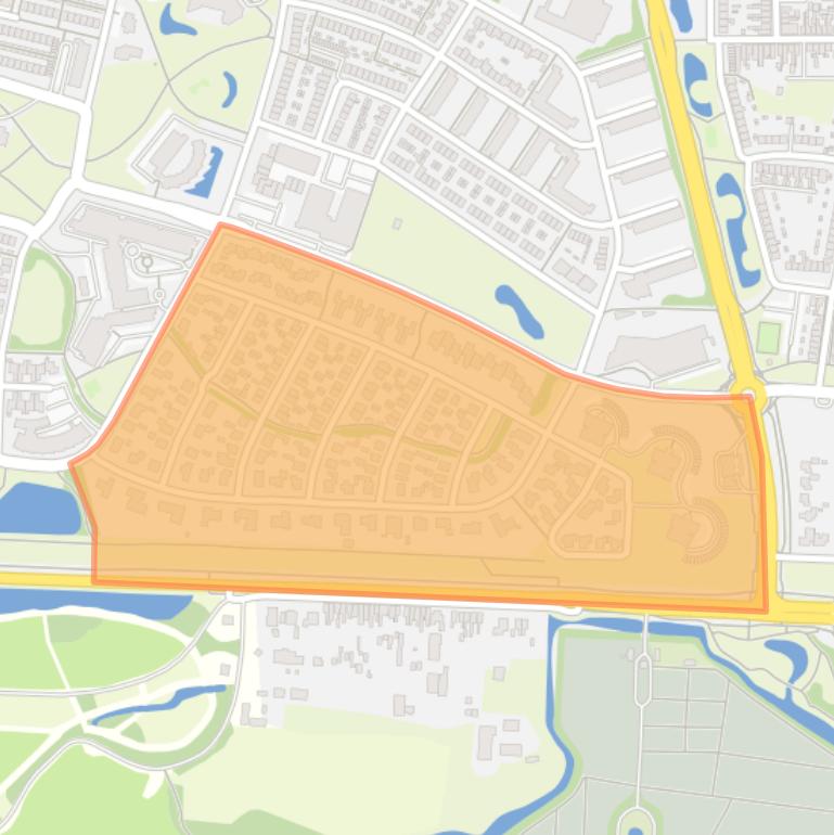 Kaart van de buurt Aalderinkshoek Zuidoost.