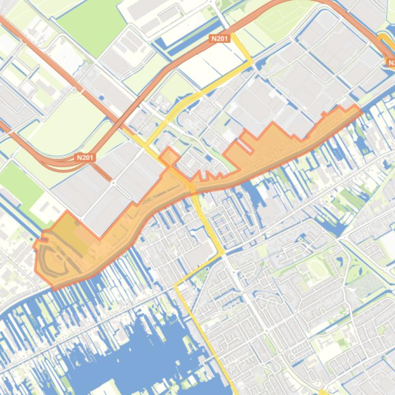 Kaart van de buurt Aalsmeerderbrug.