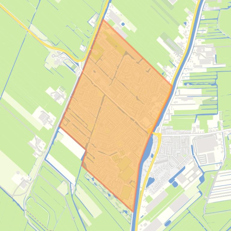 Kaart van de buurt Aardam West.