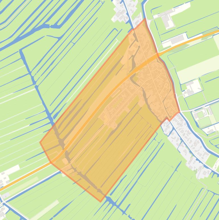 Kaart van de buurt Aarlanderveen Dorp.
