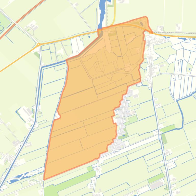 Kaart van de buurt Aartswoud West.