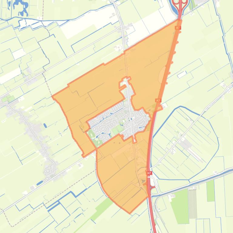 Kaart van de buurt Abbekerk Buitengebied.