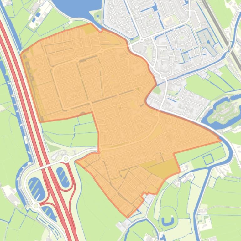 Kaart van de buurt Abcoude-Zuidwest.