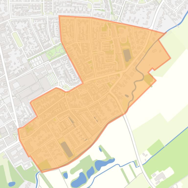 Kaart van de buurt Abcoven.