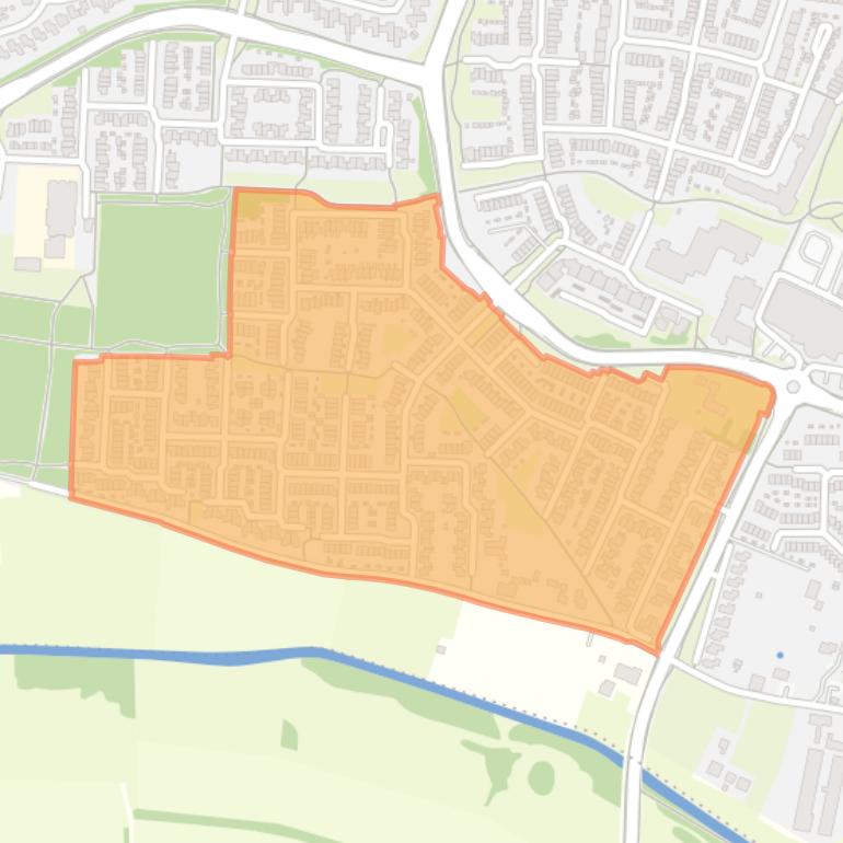 Kaart van de buurt Abersland.