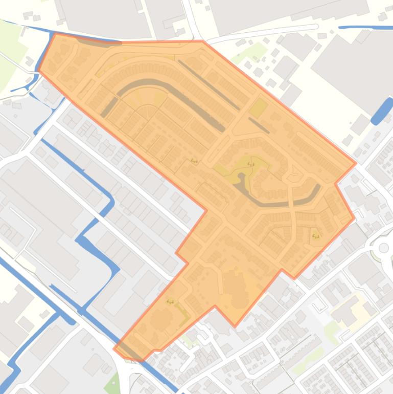 Kaart van de buurt Achter de Dijk.