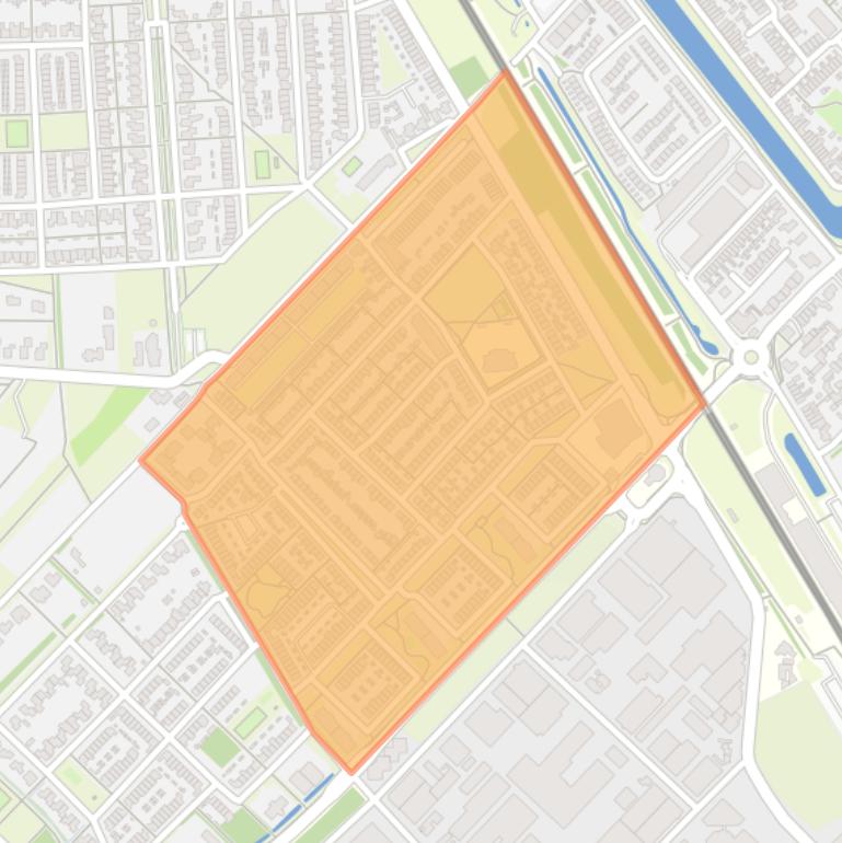 Kaart van de buurt Achter de Poort.