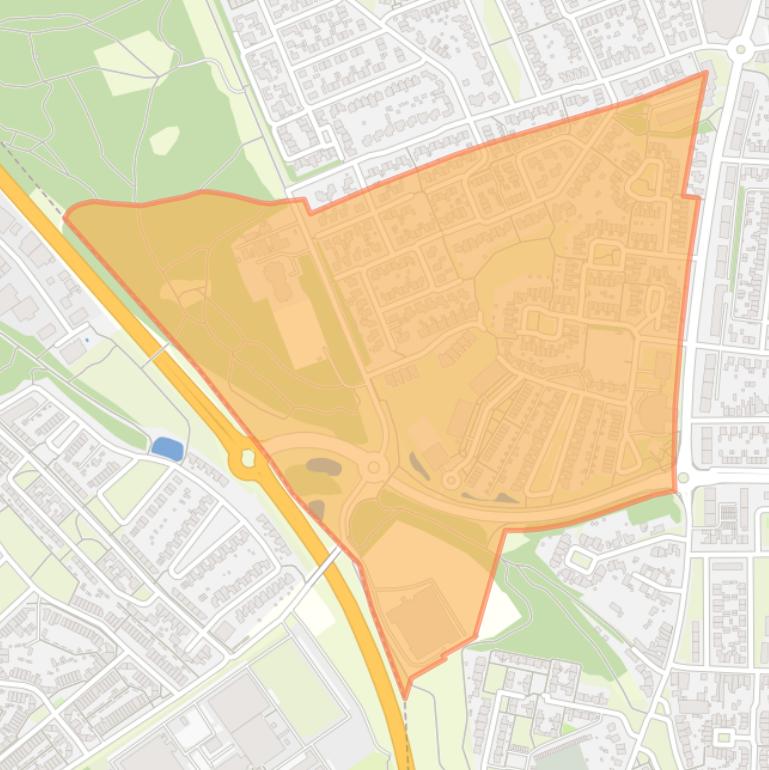 Kaart van de buurt Achter den Winkel.