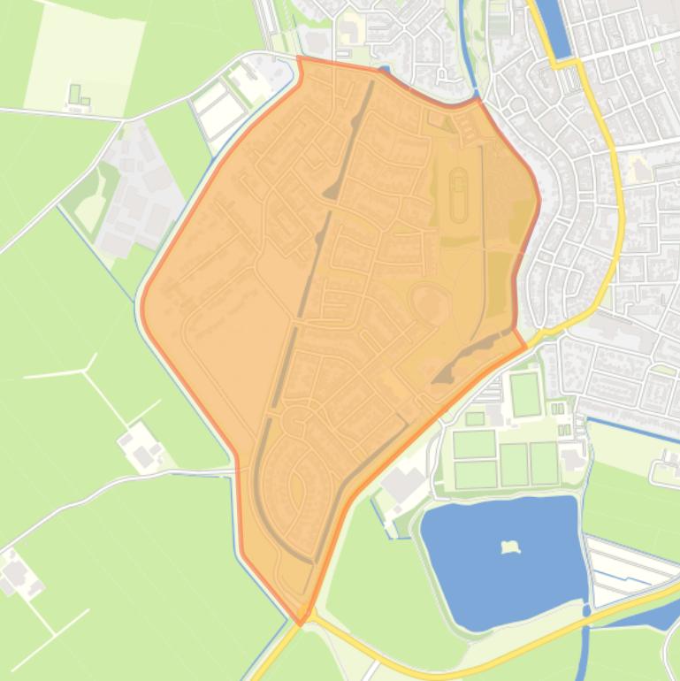 Kaart van de buurt Achter ’t Tag.