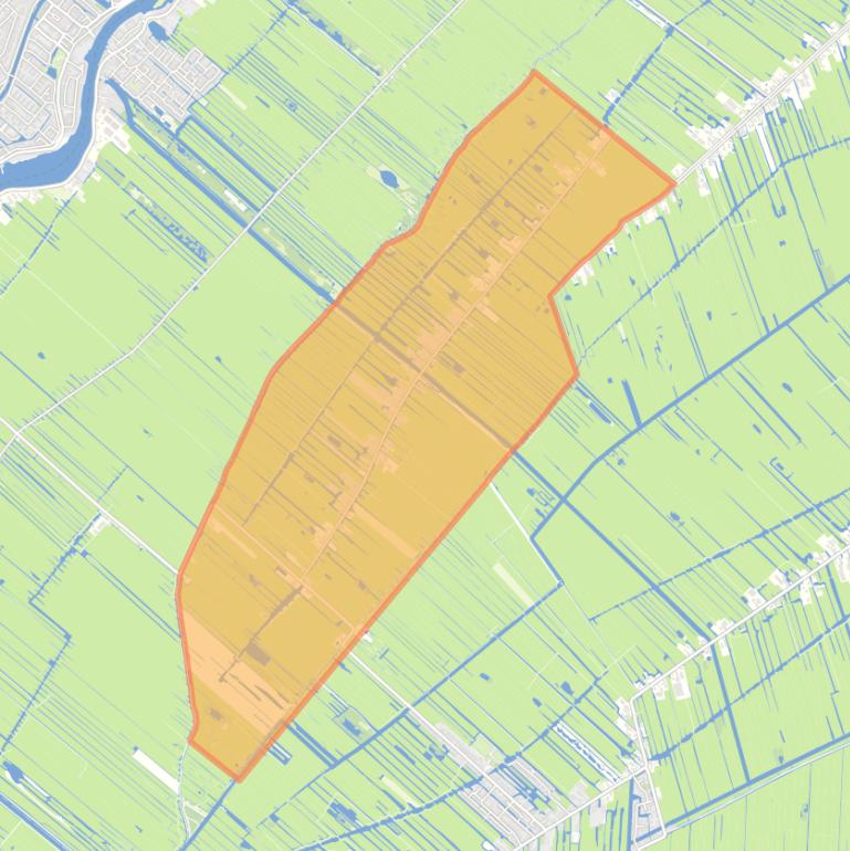 Kaart van de buurt Achterbroek.