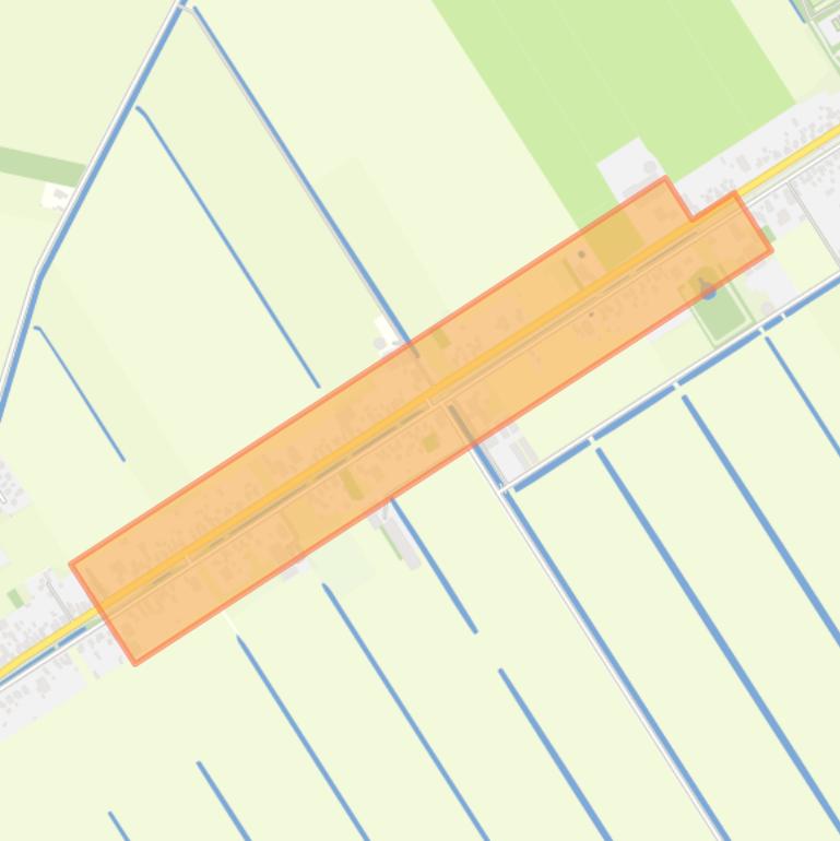 Kaart van de buurt Achterdiep.