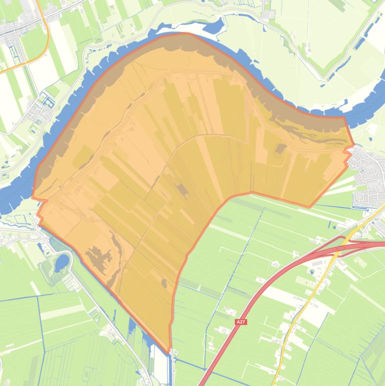 Kaart van de buurt Achthoven.