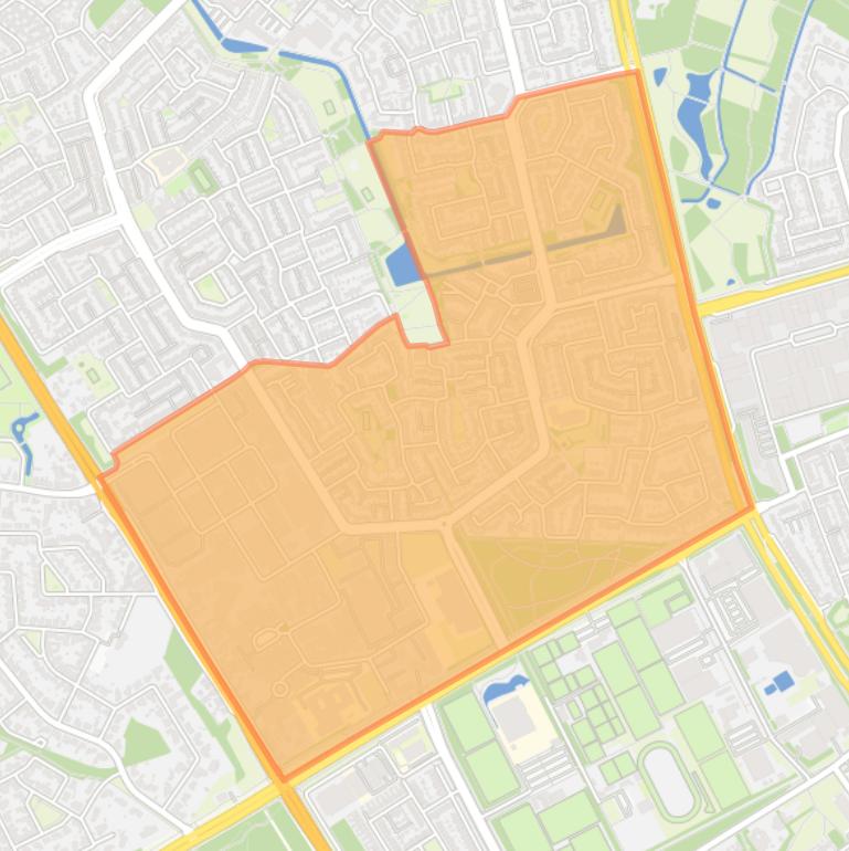 Kaart van de buurt Achtse Barrier-Gunterslaer.