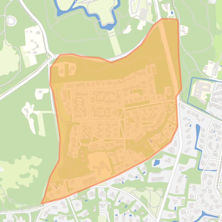 Kaart van de buurt Aerdenhout-Noord.