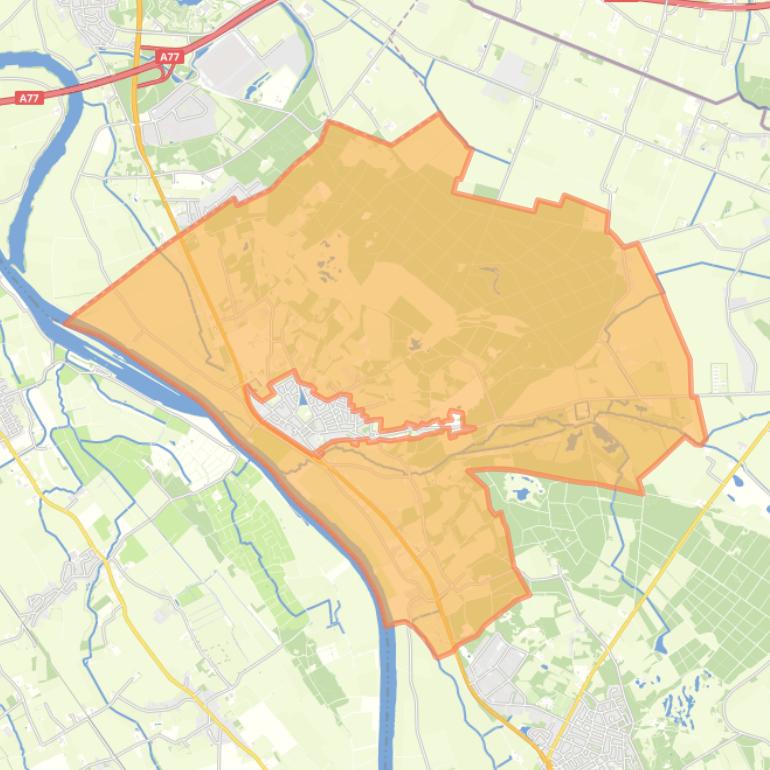 Kaart van de buurt Afferden Buitengebied.