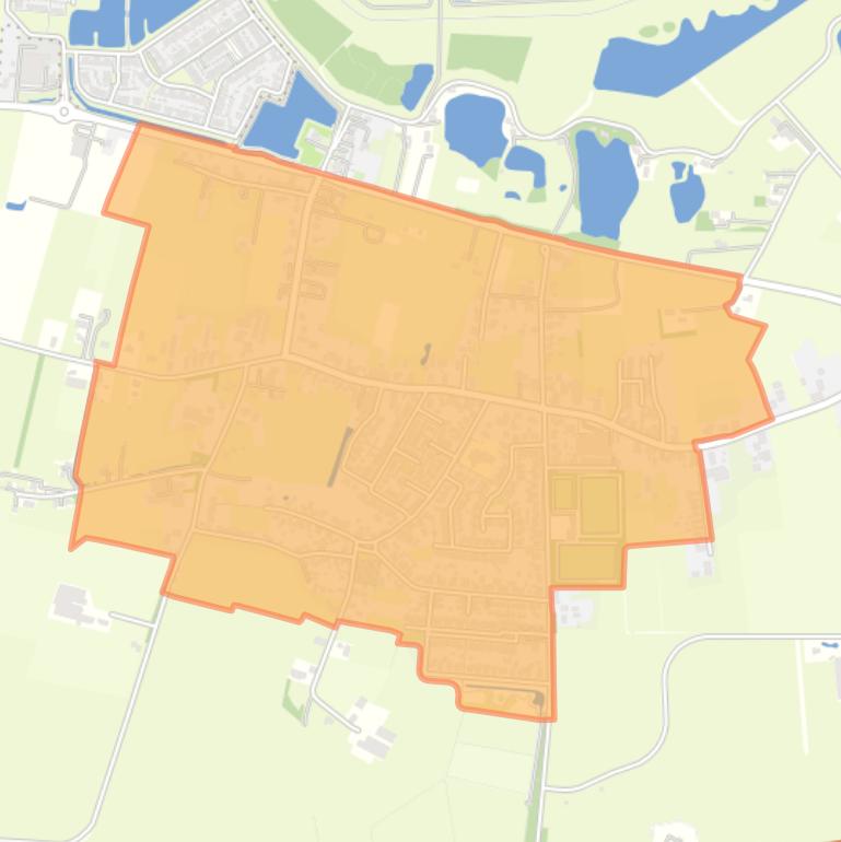 Kaart van de buurt Afferden.