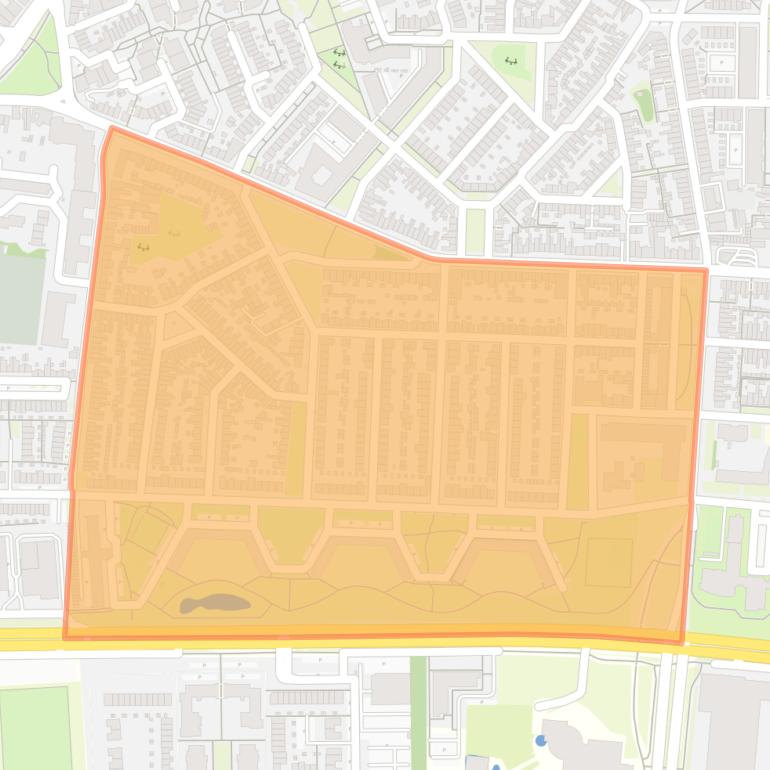 Kaart van de Afrikaanderbuurt Midden.