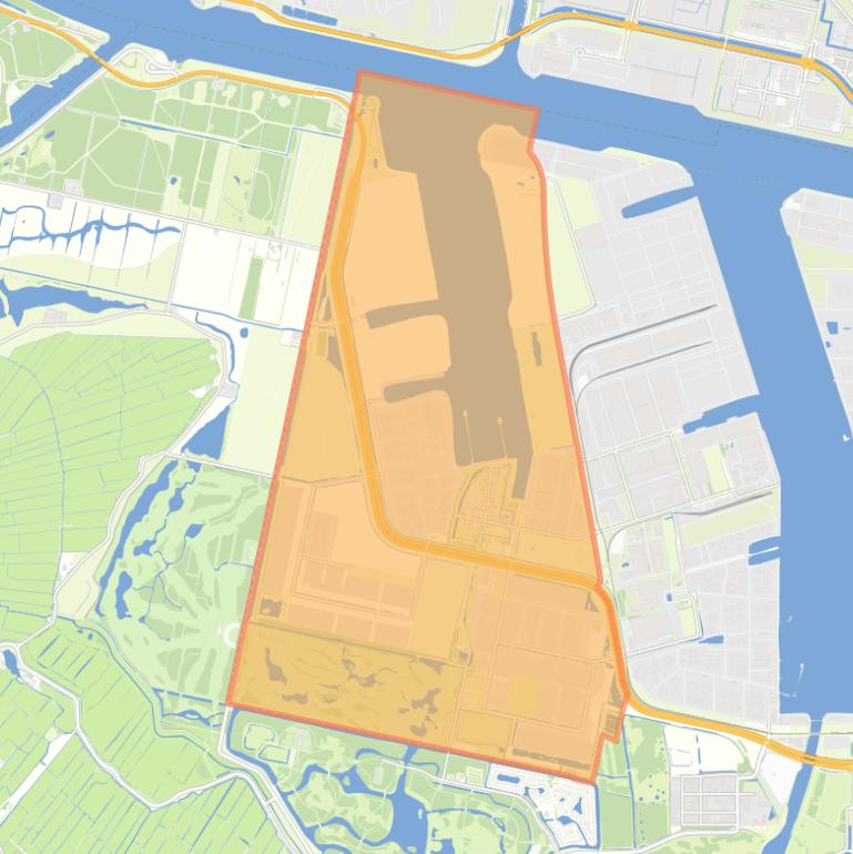 Kaart van de buurt Afrikahaven.
