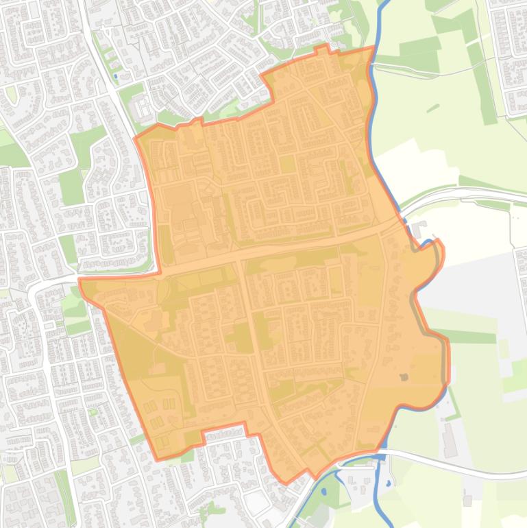 Kaart van de buurt Agnetendal.