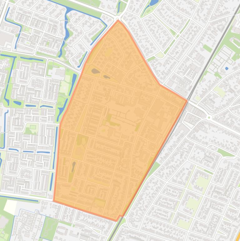 Kaart van de Akkerbuurt.