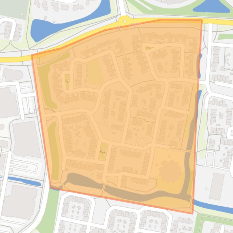 Kaart van de buurt Akkerhoeve.