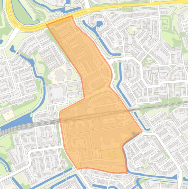 Kaart van de buurt Akkers-Centrum.