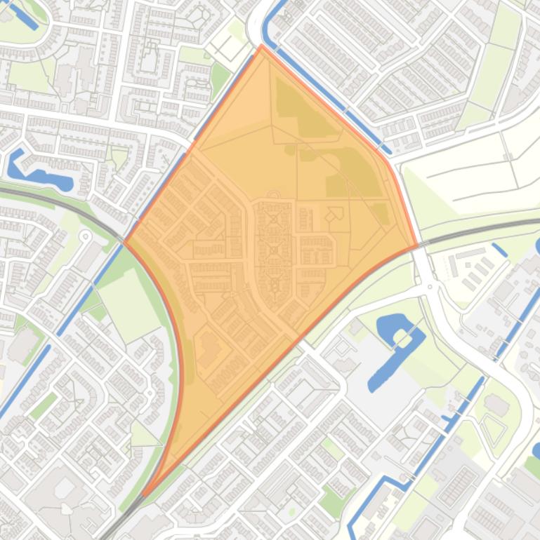 Kaart van de Akkersbuurt-West.