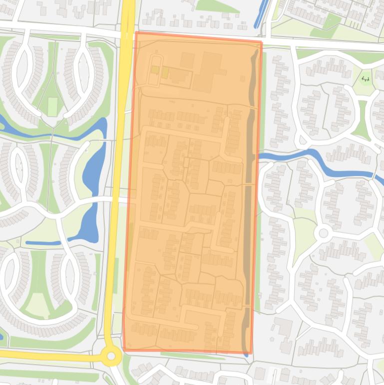 Kaart van de buurt Alandsbeek-West.