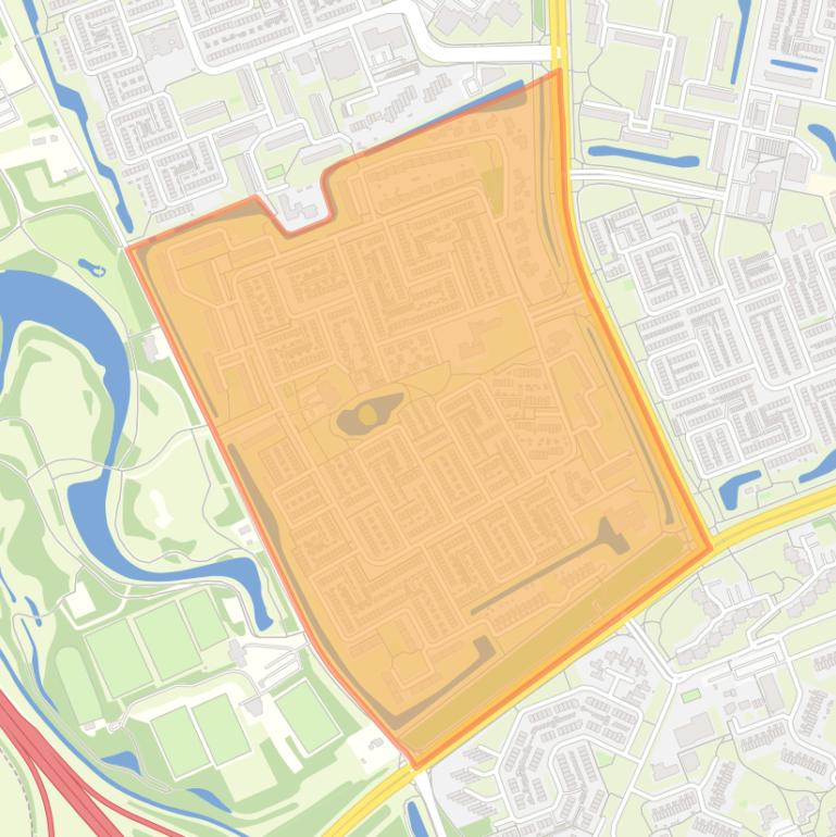 Kaart van de buurt Aldenhof.