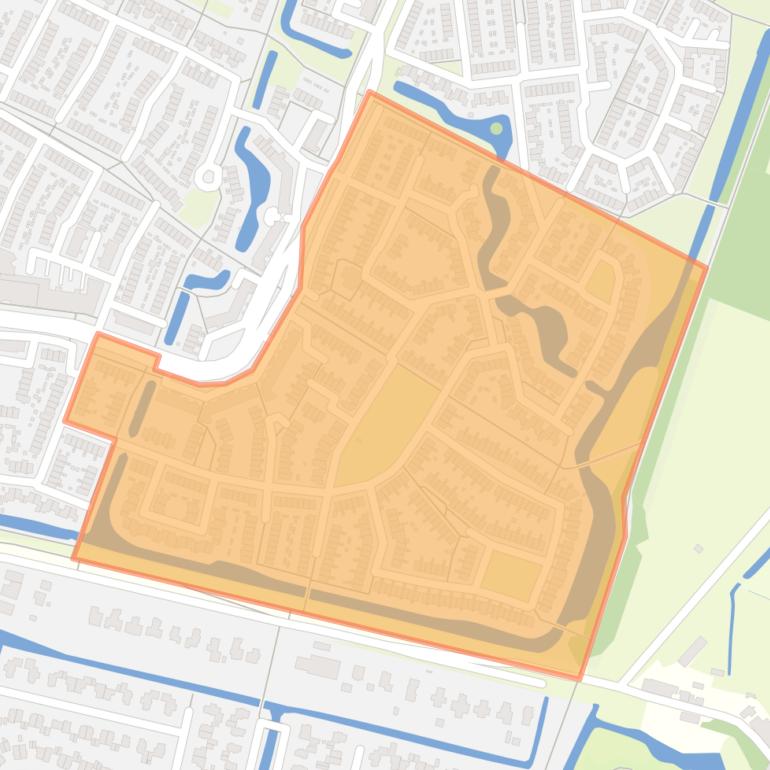 Kaart van de buurt Aletta Jacobs-erf en omgeving.