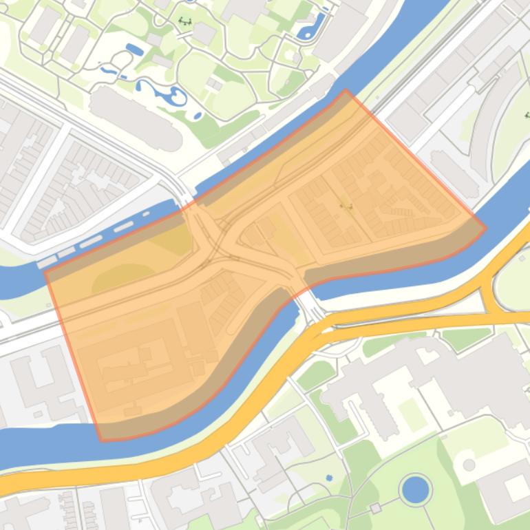 Kaart van de buurt Alexanderplein en omgeving.