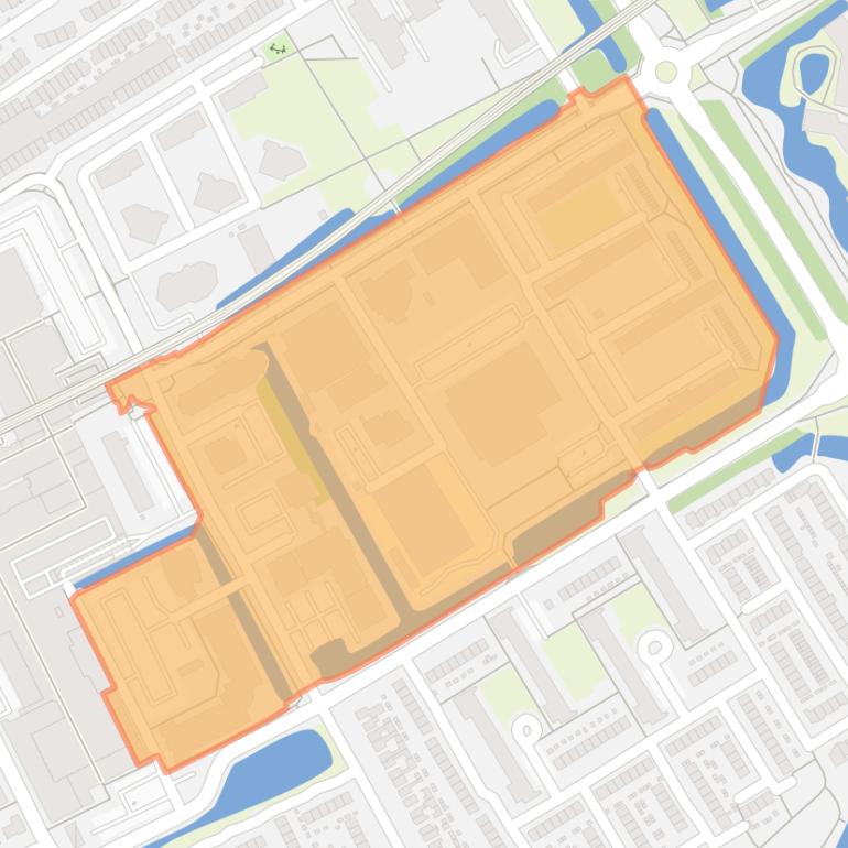 Kaart van de buurt Alkenoord.