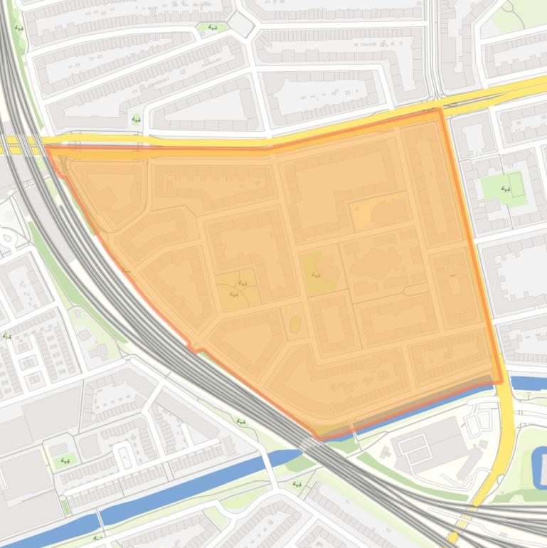 Kaart van de Ambonpleinbuurt.