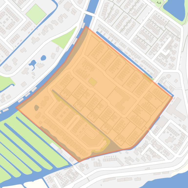 Kaart van de buurt Ambonwijk.