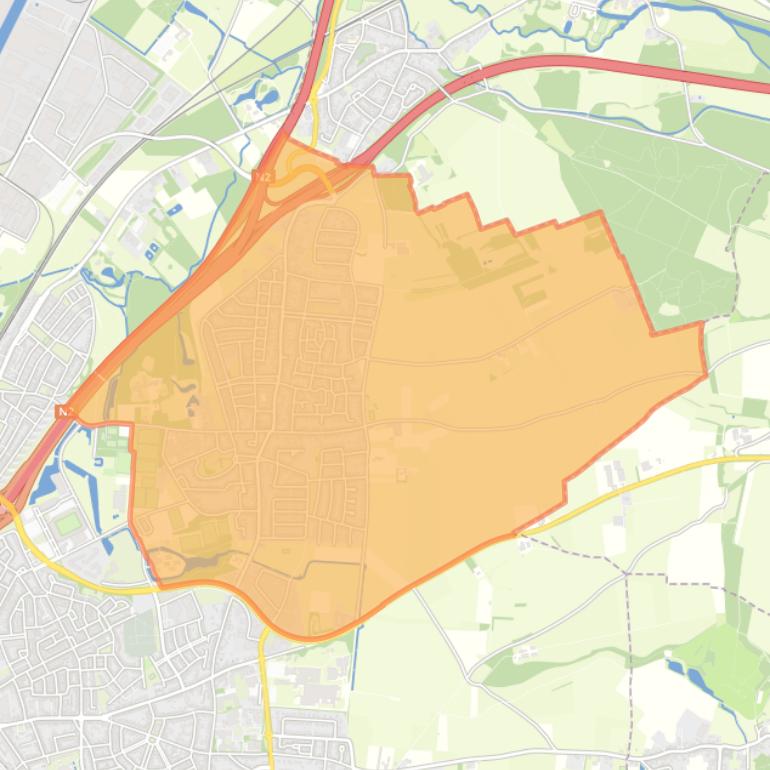 Kaart van de buurt Amby.