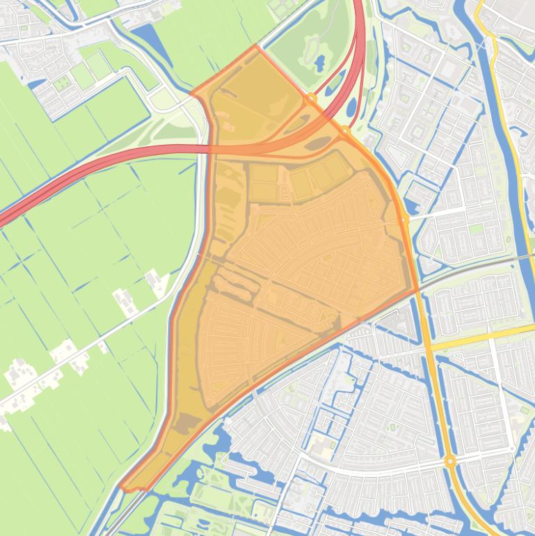 Kaart van de buurt Amerika.