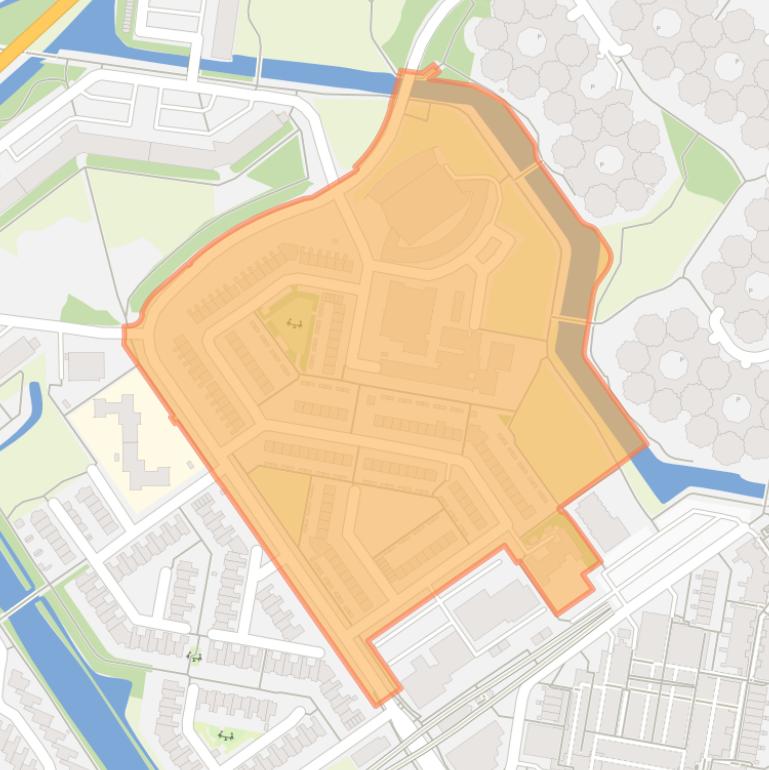 Kaart van de Amerikaansebuurt.