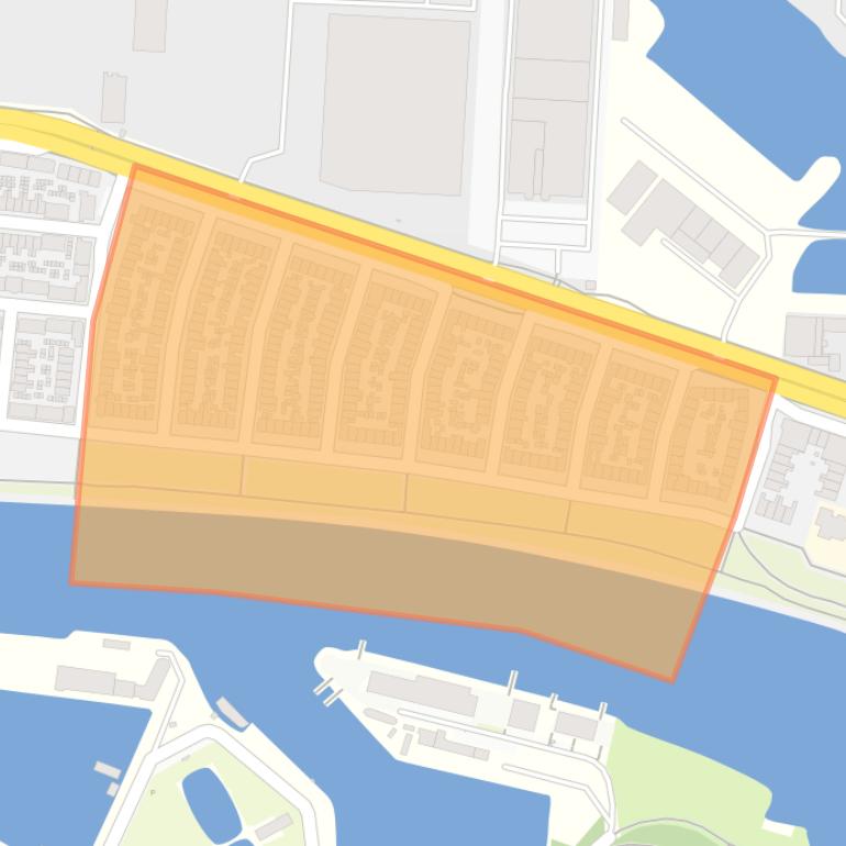 Kaart van de buurt Amerstraat en omgeving.