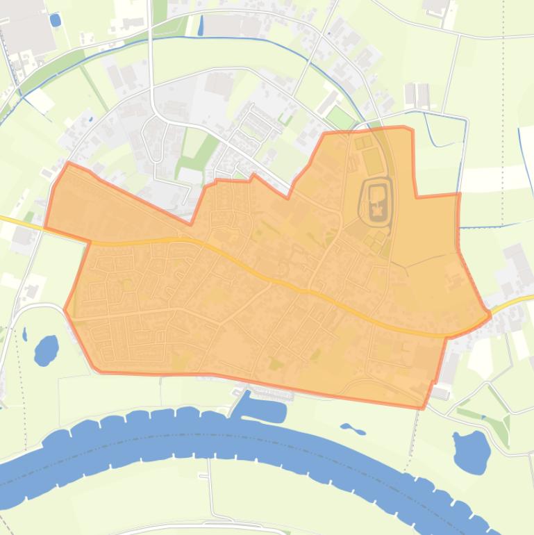 Kaart van de buurt Ammerzoden.