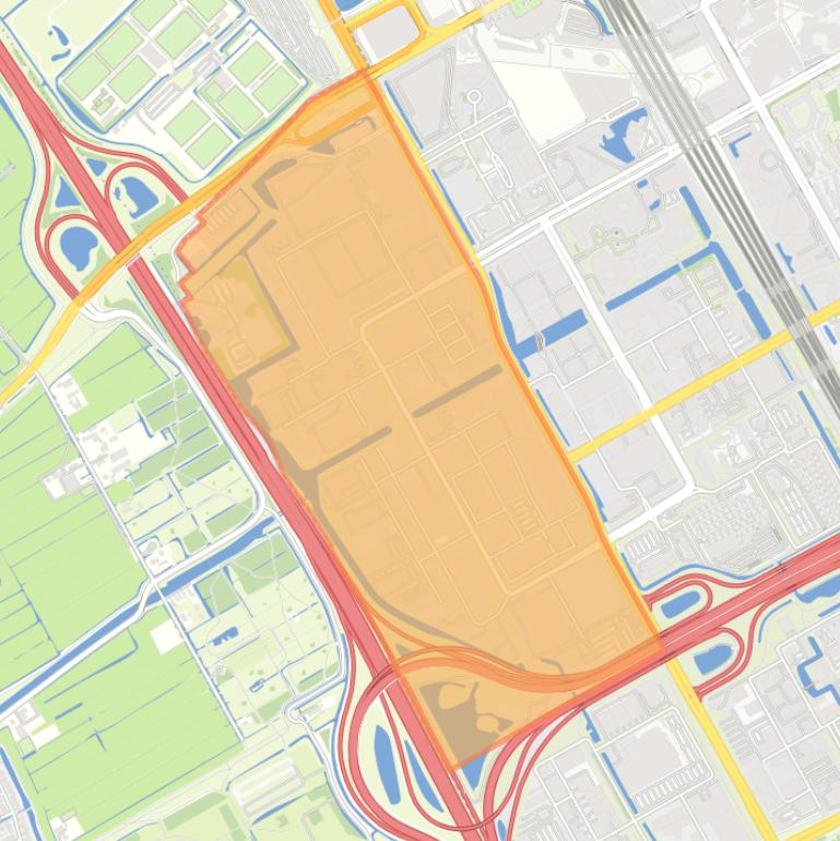 Kaart van de buurt Amstel III deel C/D-Noord.