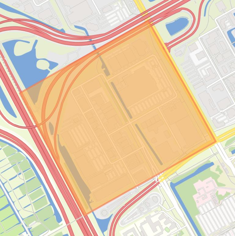 Kaart van de buurt Amstel III deel C/D-Zuid.