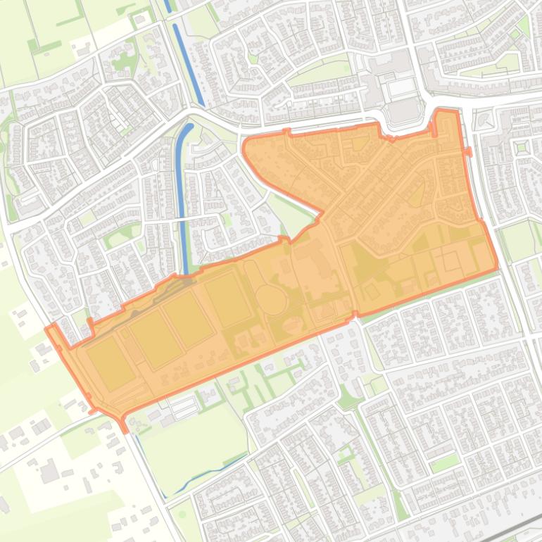 Kaart van de buurt Amsteleind.