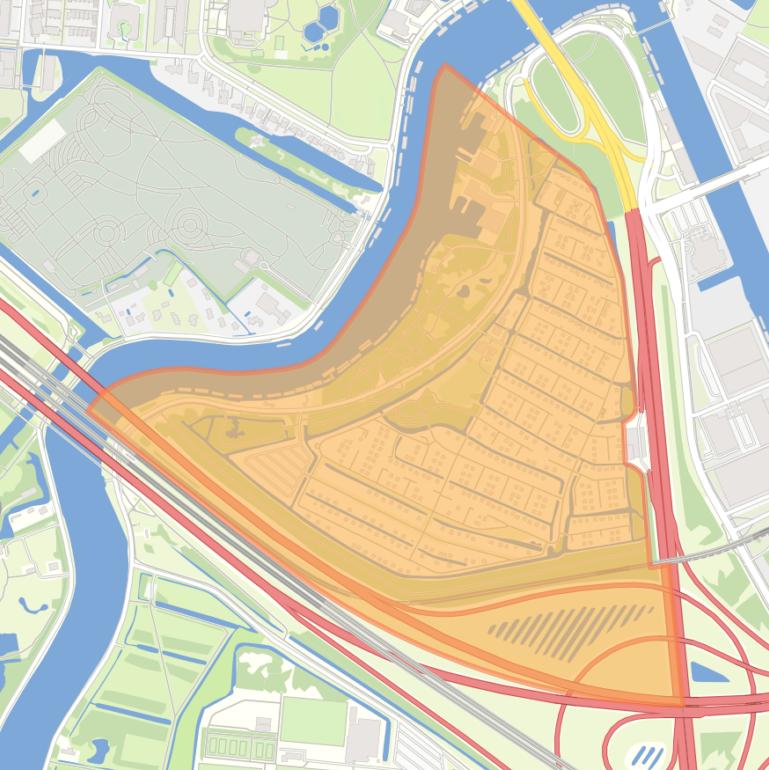 Kaart van de buurt Amstelglorie.