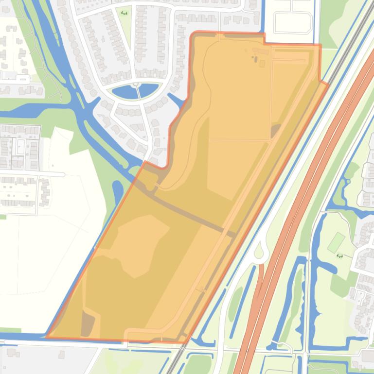 Kaart van de buurt Amstelwijck Spoorzone.