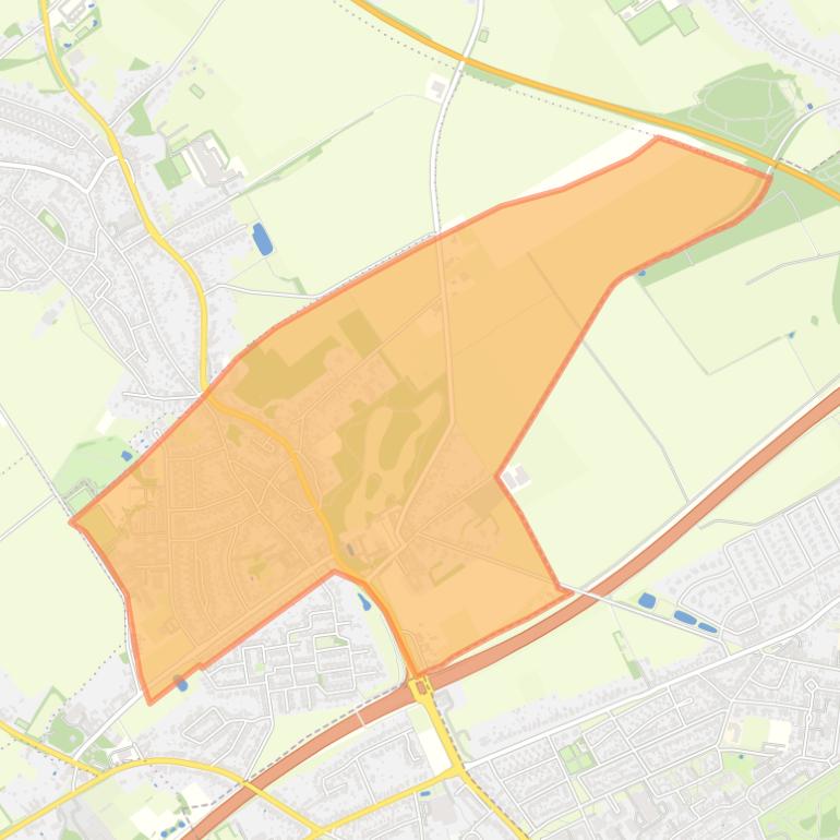 Kaart van de buurt Amstenrade.