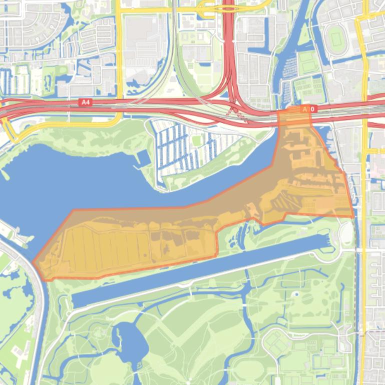 Kaart van de buurt Amsterdamse Bos.