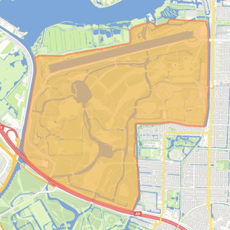 Kaart van de buurt Amsterdamse Bos Noord.