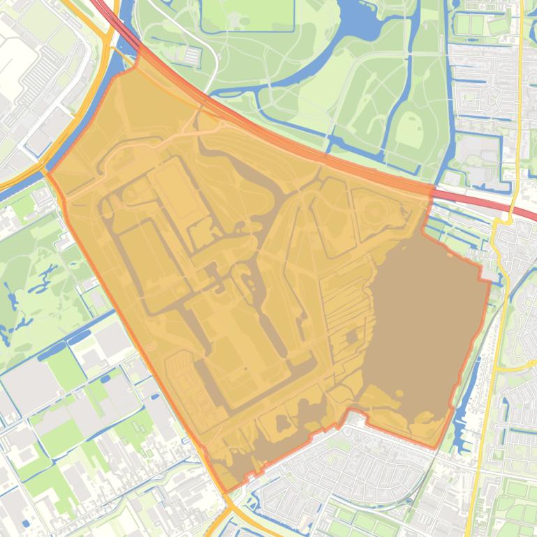 Kaart van de buurt Amsterdamse Bos Zuid.