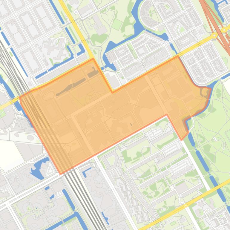 Kaart van de buurt Amsterdamse Poort.