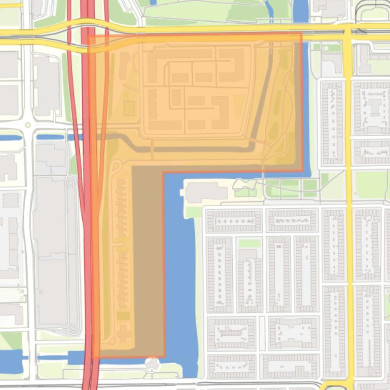Kaart van de buurt Andreasterrein.